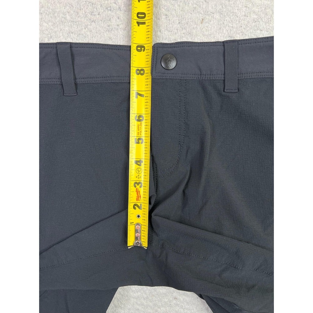REI Shorts Womens 10 Black Hiking Nylon Stretch Zip Pocket Outdoor Performance - Picture 10 of 13
